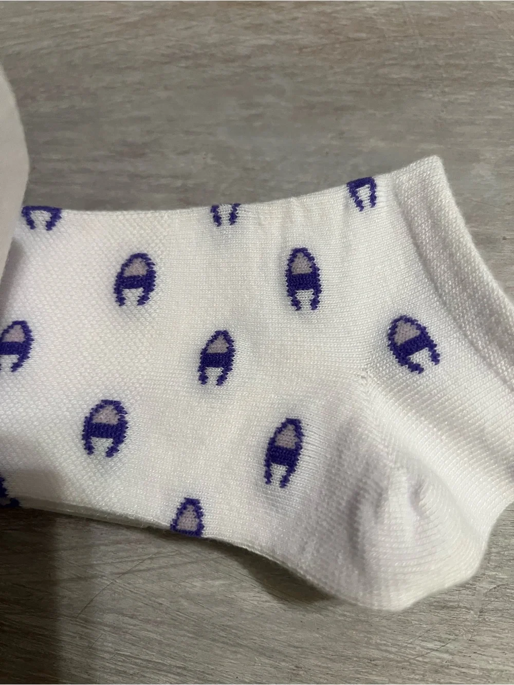 NWT Champion White Ankle Socks with mini logo multi color - 10 Pair